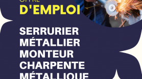 Recrutement Serrurier métallier - monteur charpente métallique