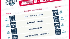 Calendriers des matchs M19