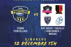 Match féminines vs RST NOISY / NEUILLY / VINCENNES / MEAUX 12 12 2021