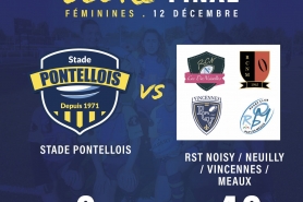 Match féminines vs RST NOISY / NEUILLY / VINCENNES / MEAUX 12 12 2021