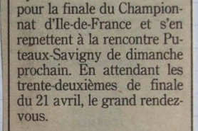 Votre club a 50 ans - Retour sur les Années 90 à 94