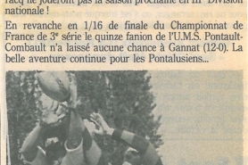 Votre club a 50 ans - Retour sur les Années 90 à 94